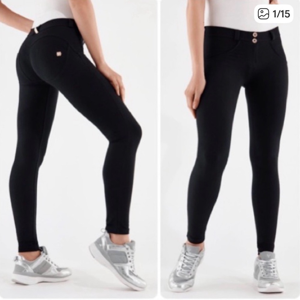Freddy WR Up Black Mid Rise Pants